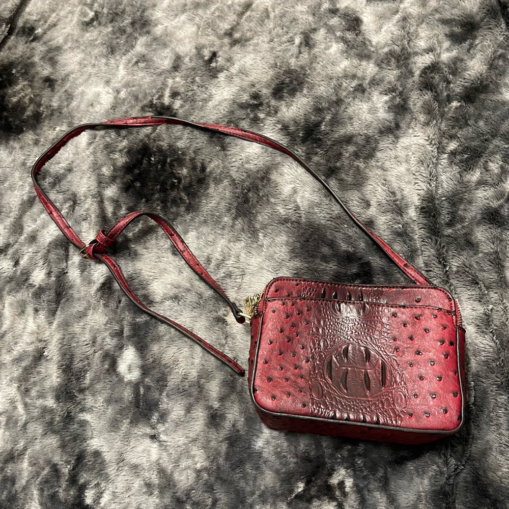Elegant Red Leather Women's Bag